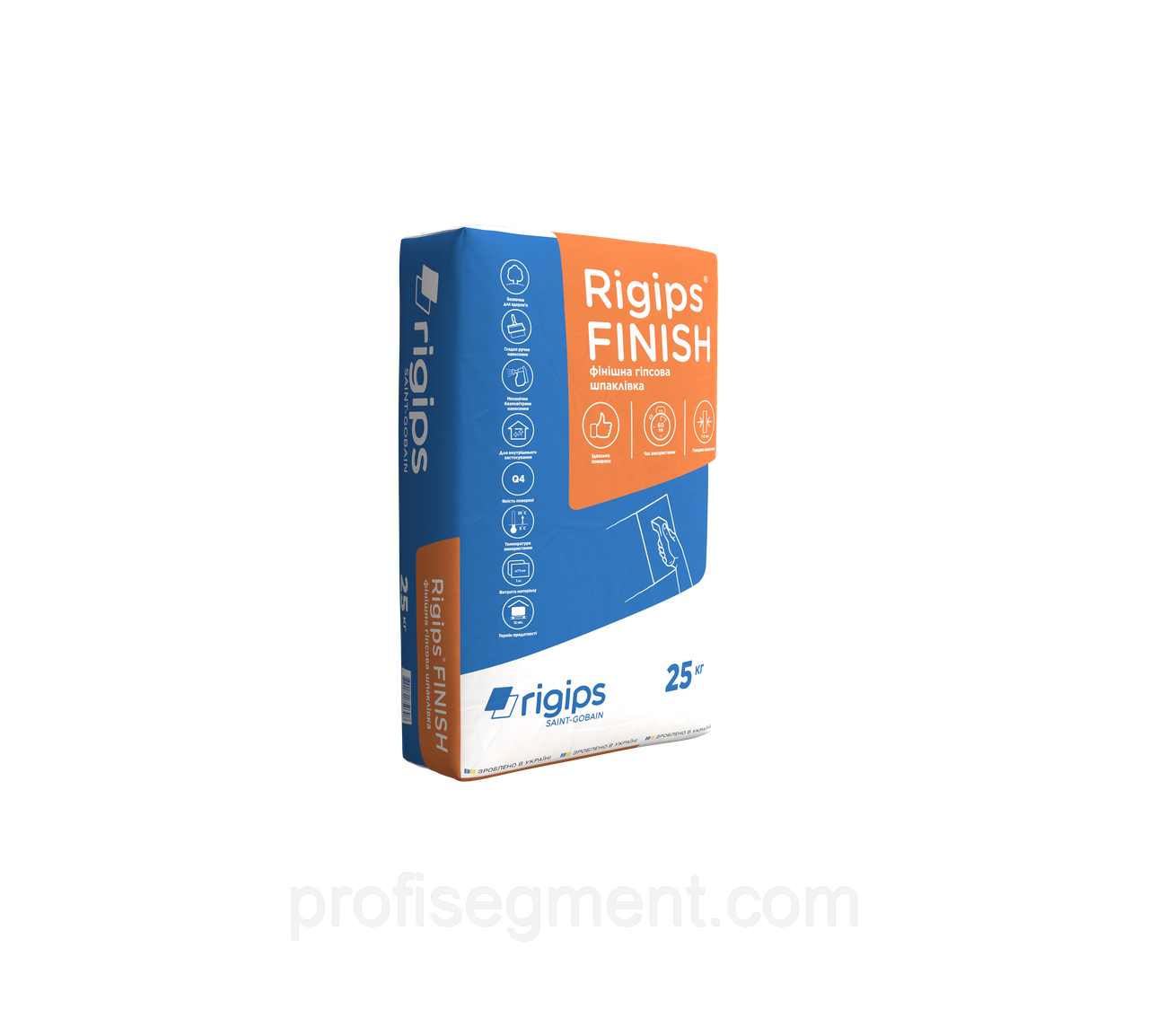 Гіпсова шпаклівка RIGIPS FINISH 25 кг
