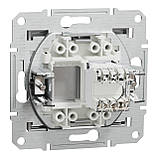 РОЗЕТКА КОМП'ЮТЕРНА RJ45 UTP КАТ. 5Е ASFORA АЛЮМІНІЙ EPH4300161, фото 5
