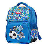 Рюкзак шкільний 1Вересня S-105 Football синій, фото 3