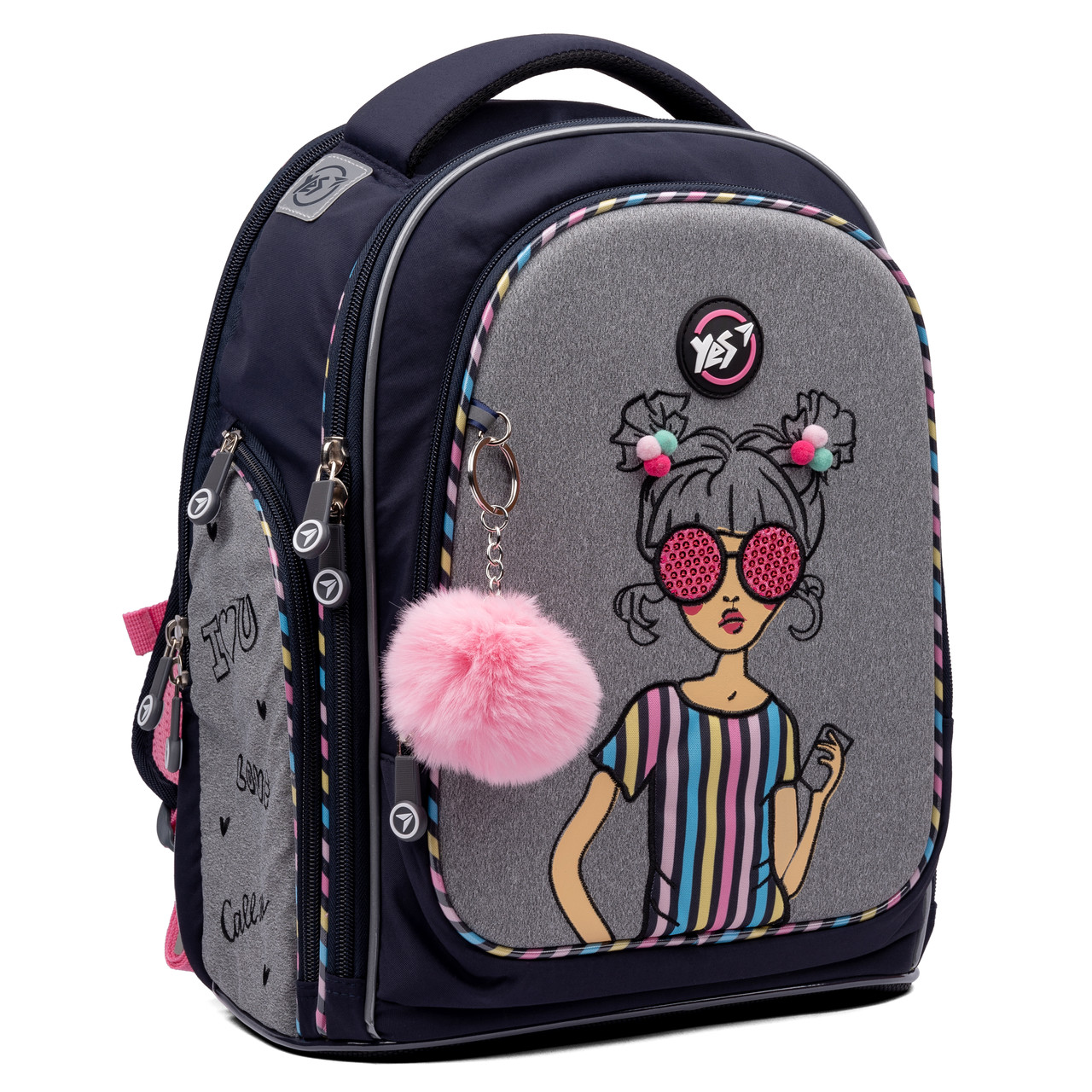 Рюкзак шкільний напівкаркасний YES S-84 Girls style 552385, фото 1