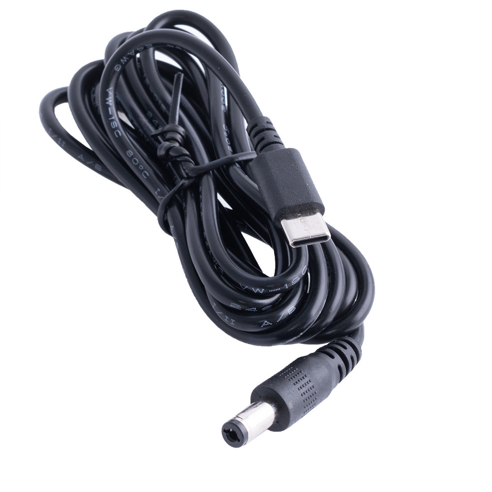 Кабель перетворювач USB-C PD на 5.5x2.1mm 15VDC 2m