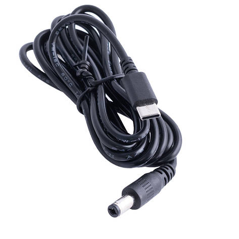 Кабель перетворювач USB-C PD на 5.5x2.1mm 15VDC 2m, фото 1
