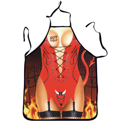 Фартух з приколом для жінок на кухню 73 на 57 см різнобарвний, фото 1