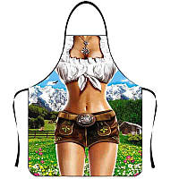 Фартух з приколом для жінок на свято 75 на 60 см різнобарвний