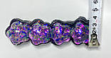 Сквіш « Таба лапка» 4 маленьких чорних із бузковими блискітками, фото 4