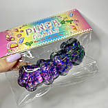 Сквіш « Таба лапка» 4 маленьких чорних із бузковими блискітками, фото 2