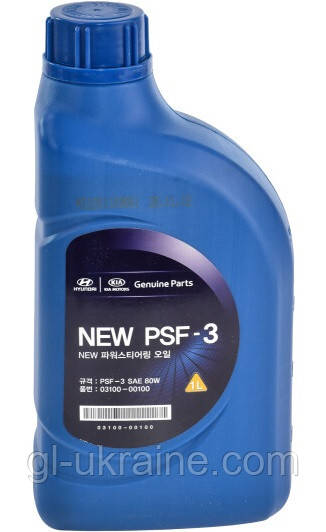Рідина ГУР Hyundai/Kia/Mobis PSF-3 (червона), 1л (03100-00100)
