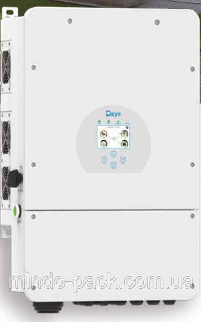 Гібридний сонячний інвертор DEYE SUN-12K-SG02LP1-EU-AM3 (12 kW, 1 фаза, 3 MPPT)