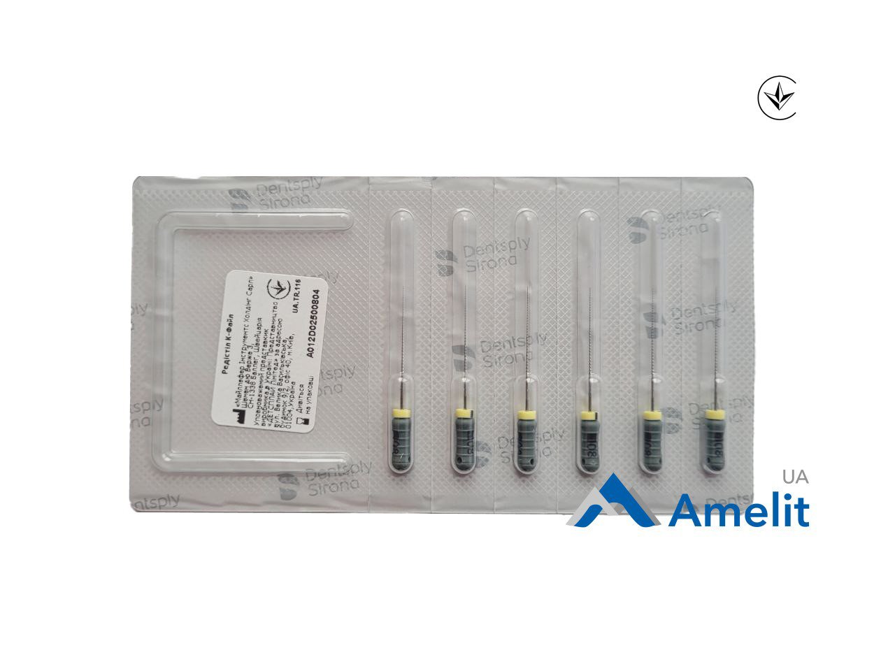 Інструмент ручний К-File READYSTEEL №8, 25 мм (Dentsply Sirona), 6 шт./пак.