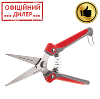 Садовый секатор для винограда INTERTOOL TSH FT-1015 (200 мм, INOX, двухкомпонентная рукоятка) для дачи