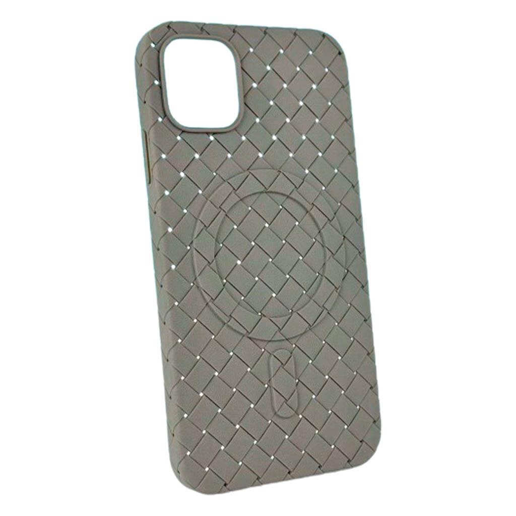Чохол Bottega Veneta Premium with MagSafe для iPhone 13 Pro Max Сірий