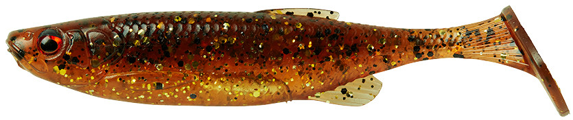 Силікон Savage Gear Fat Minnow T-Tail 105 mm 11.0g Motoroil UV (поштучно), фото 1