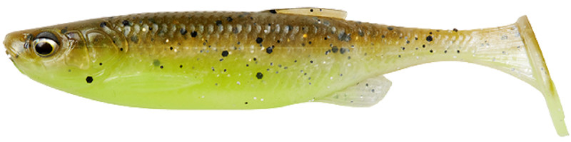Силікон Savage Gear Fat Minnow T-Tail 130 mm 20.0g Green Pearl Yellow (поштучно), фото 1