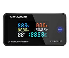 Ватметр KWS-DC200 10A вольтметр амперметр