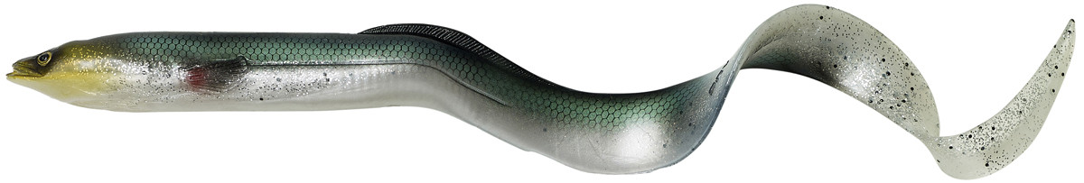 Силикон Savage Gear 3D Real Eel Loose Body 200mm 27.0g Green Silver (поштучно), фото 1