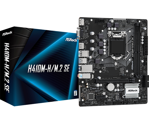 Материнська плата ASRock H410M-H/M.2 SE LGA 1200 (H410M-H/M.2 SE)
