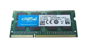Оперативна пам'ять Crucial 8GB SODIMM DDR3 1600MHz (CT102464BF160B.C16FPD)