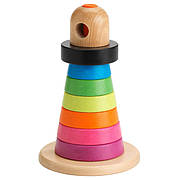 Пірамідка ІКЕА MULA різнокольорова бук 502.948.87