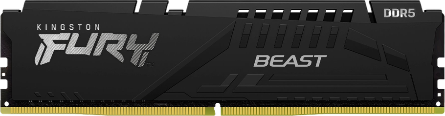 Оперативна пам'ять Kingston 16GB DDR5 6000Mhz FURY Beast Black (KF560C30BB-16), фото 1