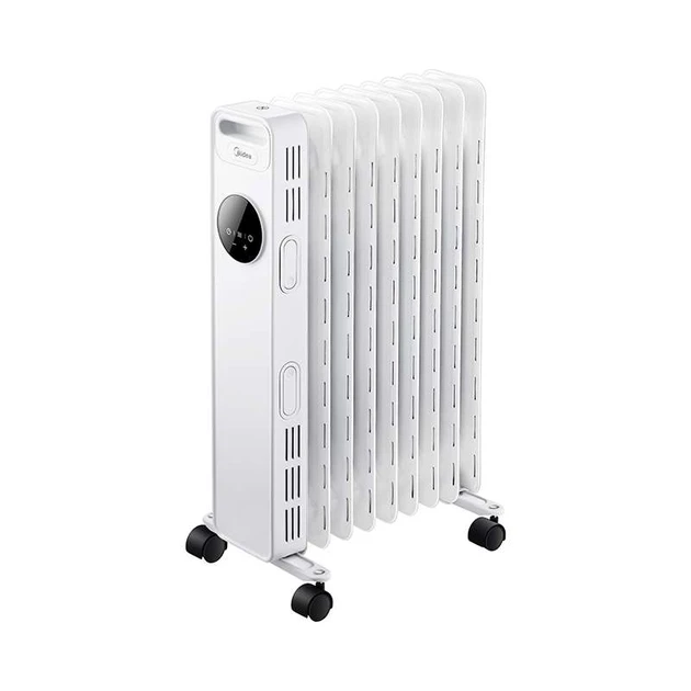 Радіатор масляний Midea NY2009-20M Білий 9 секцій Масляний обігрівач Підлоговий масляний радіатор