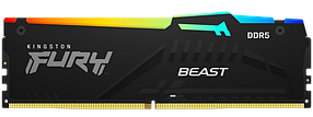 Оперативна пам'ять Kingston Fury 16GB DDR5 6000MHz Beast RGB Black (KF560C30BBA-16)