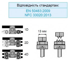 Відгалужувальний затискач TT2D 87 F3А 50-150/2x6-35 SICAME, фото 6