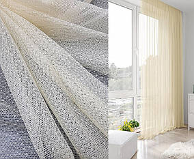 Тюль гіпюр Соренто Світла Карамель