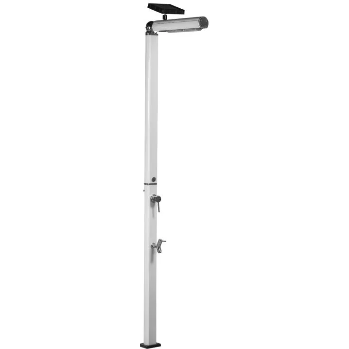 Душ вуличний Aquaviva Quick з LED підсвіткою та з мийкою для ніг білий Q825/9003-QL