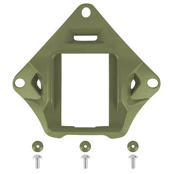 Платформа алюмінієва для кріплення шрауд NVG Mount зірка на тактичний шолом чорна