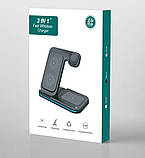 Бездротовий зарядний пристрій OJD-95 Wireless Charger Stand (з функцією MagSafe) 15W, фото 6