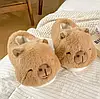Теплі тапочки іграшки Kigurumi Капібара Домашні М'які Capybara 38-39, фото 3