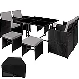 Високоякісний комплект із ротанга Biltao чорно-сірий, фото 2