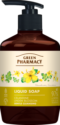Рідке мило Green Pharmacy Чистотіл і липа, 460 мл