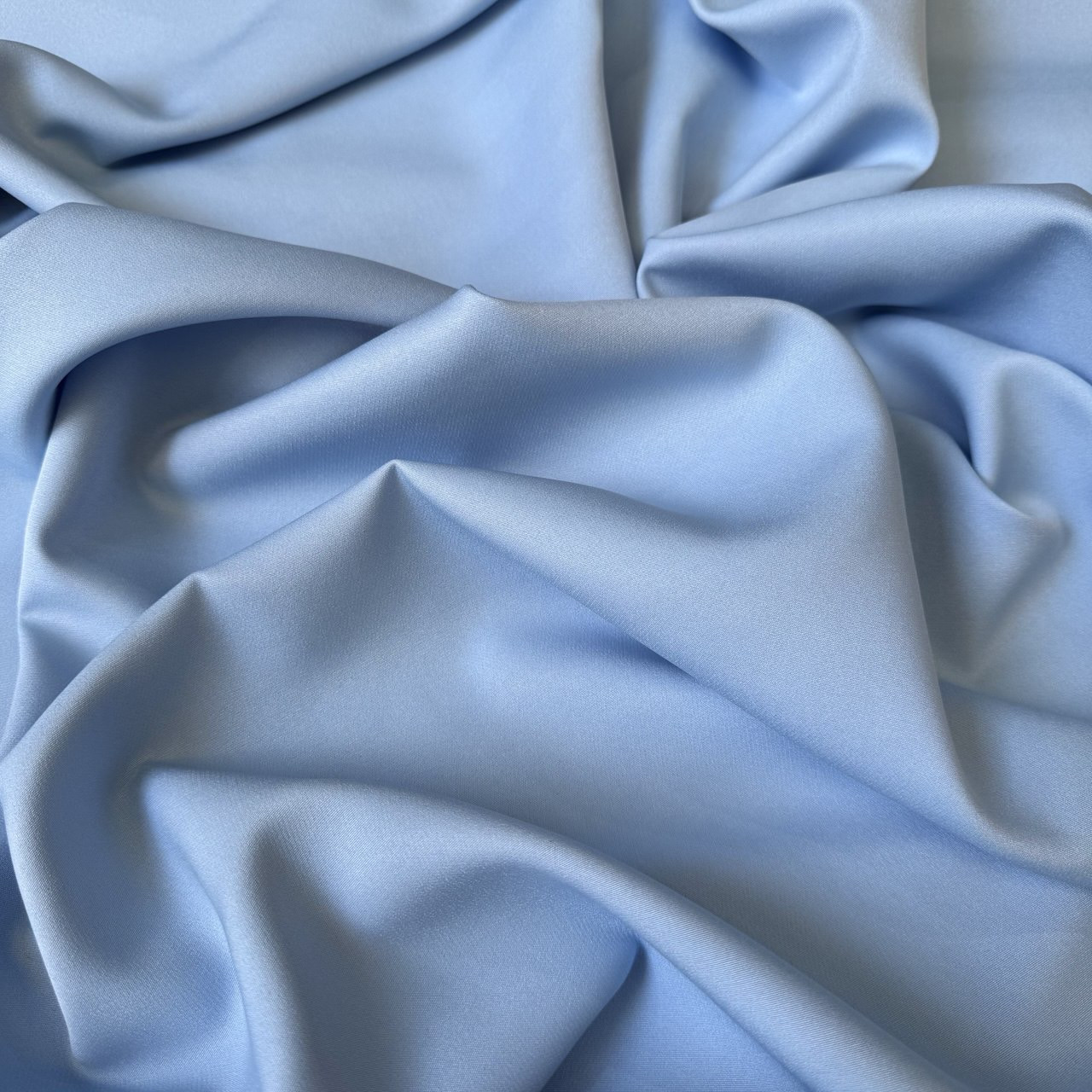 Костюмна тканина креп Б'янко 150 см 260 г/м2 однотон Блакитний, фото 1
