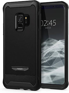 Чохол и скло Spigen для Samsung Galaxy S9 - Reventon Series, Black (592CS22892)