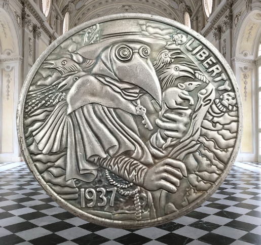 Монета сувенір, 1 долар США 1937 р, "Чумний Доктор", Coin American, фото 1