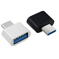 Перехідник, адаптер OTG USB-Type C для передавання даних і заряджання телефона адаптер USB Type-C 3.1 to USB