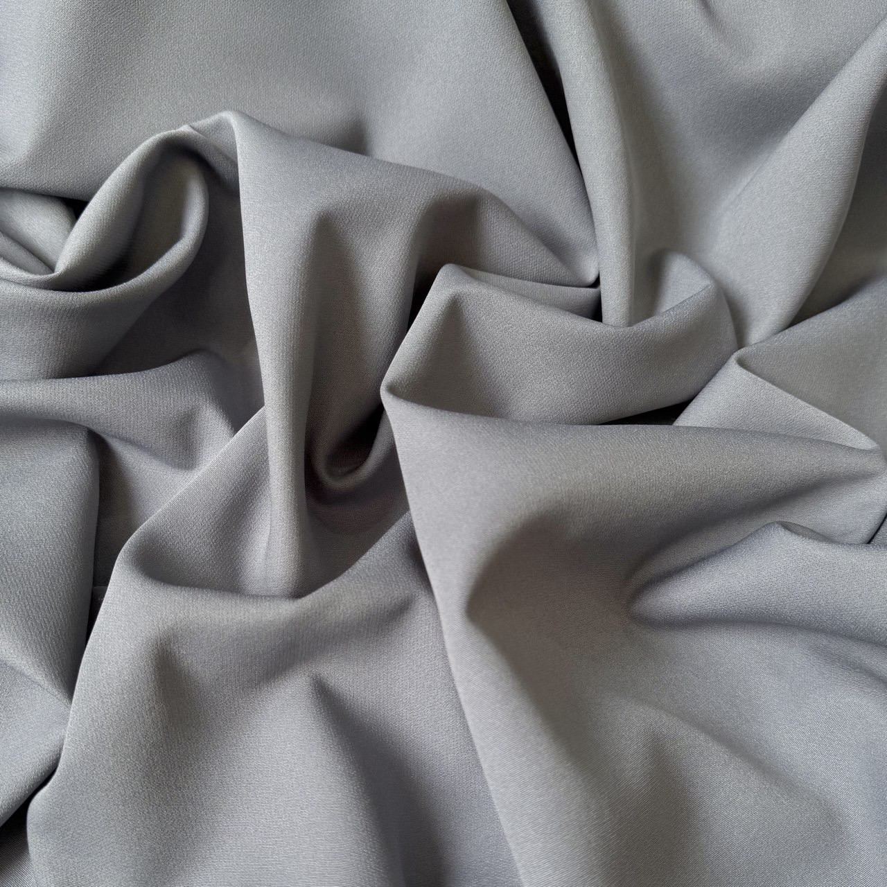Костюмна тканина креп Б'янко 150 см 260 г/м2 однотон Сірий, фото 1