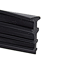 Ущільнювач ялинка для скла душової кабіни (ФС200 БЛ) чорного кольору