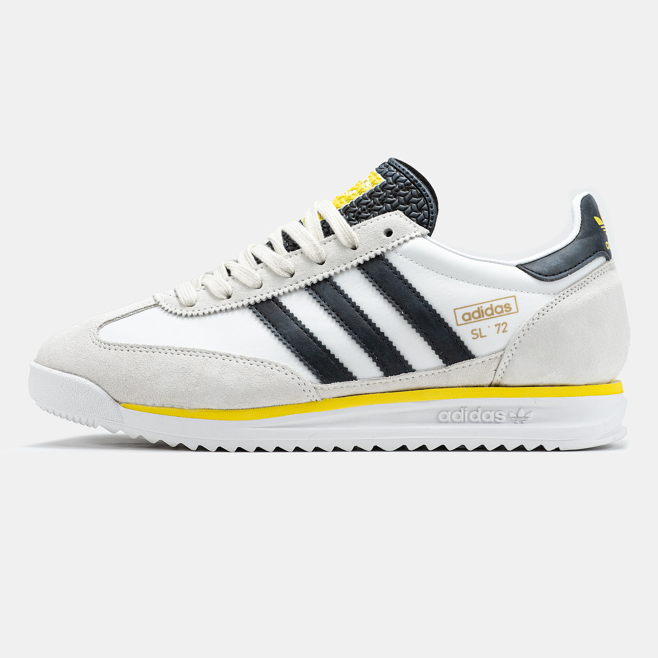 Кросівки чоловічі білі Adidas SL 72 White Black Yellow (20006), фото 1