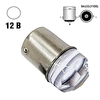 Автолампа світлодіодна 1156 BA15S, 9 smd 3030, 3D лінза, 12 В