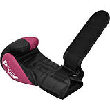 Боксерські рукавиці RDX REX F4 PINK/BLACK-8 унцій (капа в комплекті), фото 6