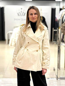 Тренч CHANEVIA 9906 Cream White
