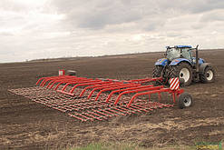 Борона шлейфова LARI-15 (зубова Ларі-15), 16 рядів, ширина 15 м