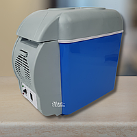 Автомобільний міні-холодильник Portable Electronic на 7,5л 12V Блакитний PE-7512