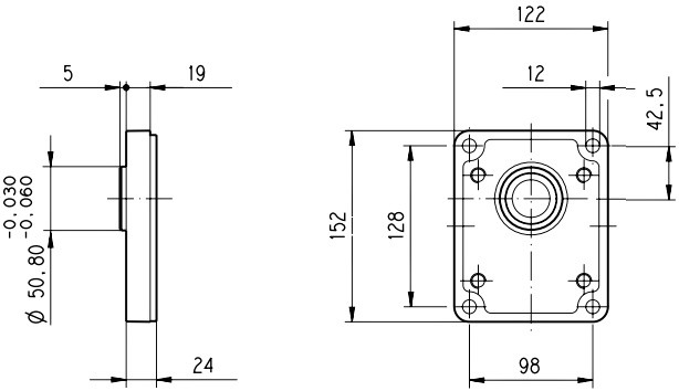 фланець E3 насоса PLP30 фланець E3 насоса PLP30