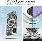 Чохол Spigen Cyrill UltraSheer MagSafe White Florals для iPhone 16 ACS08771, фото 3