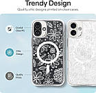 Чохол Spigen Cyrill UltraSheer MagSafe White Florals для iPhone 16 ACS08771, фото 4