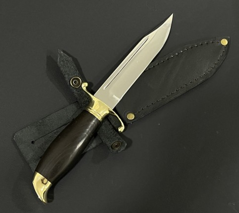 Подарунковий мисливський ніж "Фінка" в піхвах з натуральної шкіри ручна робота, фото 1