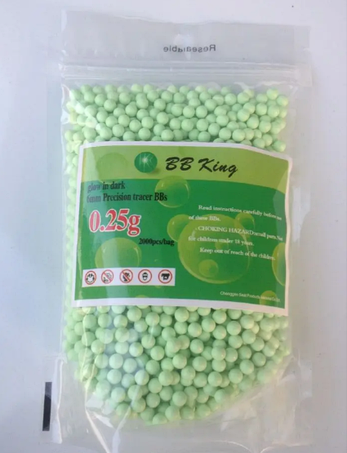 Страйкбольні трасерні кулі BBking 0.25г 2000шт, фото 4